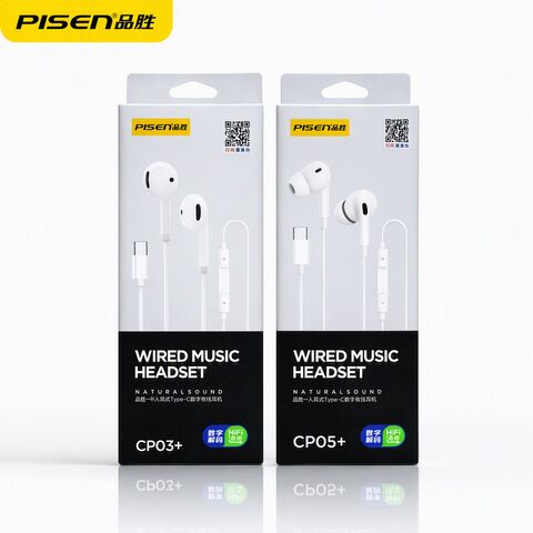 Проводные наушники Pisen Type-C, полувкладыши, для Xiaomi, Vivo, Apple