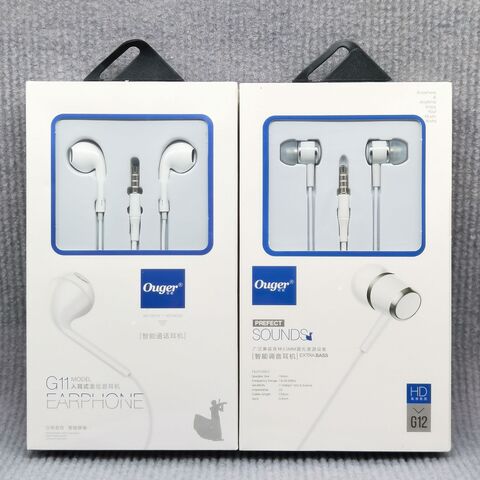Проводные наушники Ouge G11/G12 с микрофоном, для Android и Apple
