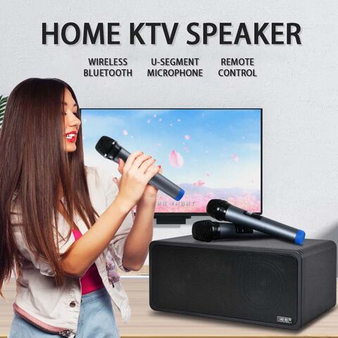 Bluetooth-караоке-колонка Wenge N-S10 для дома, 60 Вт, 2 динамика, пульт ДУ, дисплей, воспроизведение с USB