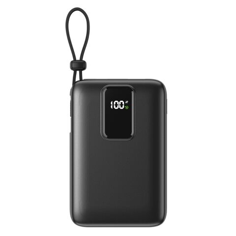 10000 mAh Power Bank with Digital Display and Built-in Cable, 22.5 W, PD3.0, Magnetic