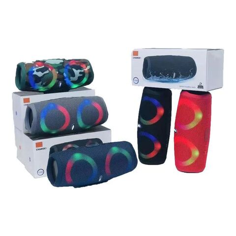 Портативная Bluetooth-колонка E5 (5-е поколение) с двумя динамиками, RGB-подсветкой и усиленным басом, IPX2