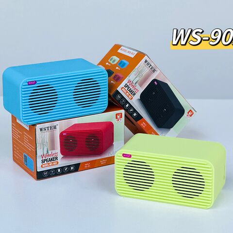 Мини Bluetooth-колонка WS-902 прямоугольная, 2 динамика, слот для карт памяти, до 10 Вт