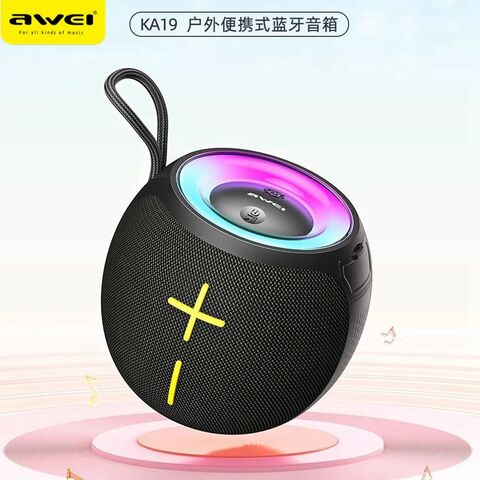 Awei AK19 Portable Bluetooth Speaker, Metal Housing, IPX4, Bluetooth 5.3, 12 W