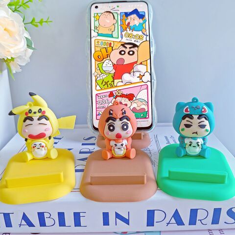 Crayon Shin-chan Pokemon Costume Figure Phone and Tablet Desk Stand, PVC