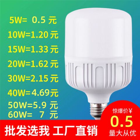 LED-лампа цилиндрическая Dengxiake E27/B22, 5–60 Вт, DOB, энергосберегающая, для дома