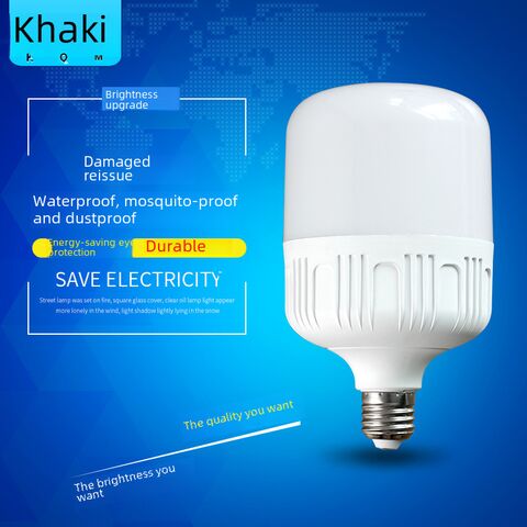 LED-лампа цилиндрическая Jiasite E27/B22, 5–50 Вт, SMD 2835, энергосберегающая, для дома