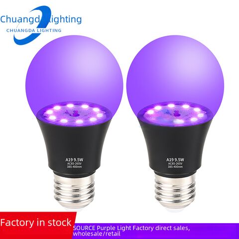 Ультрафиолетовая LED-лампа CDlights E27, 9,5 Вт, 395 нм, для декора на Хэллоуин и вечеринок