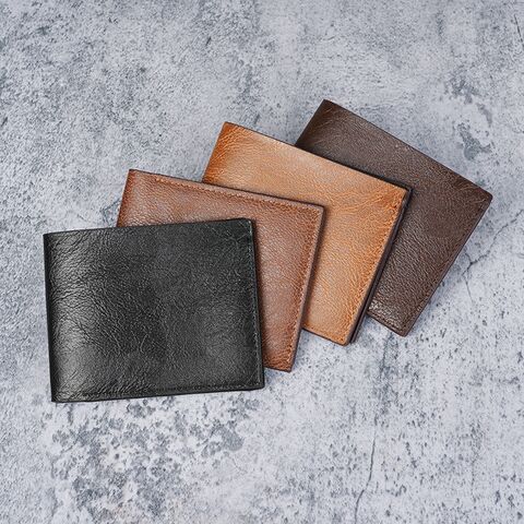Men's Retro Bifold Wallet, PU Faux Leather, Multiple Card Slots, Large Capacity