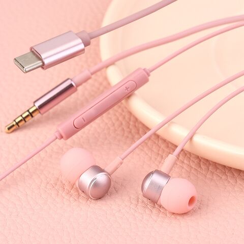 Проводные металлические наушники-вкладыши USB-C с микрофоном и пультом, для сна и игр