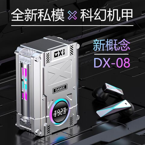 TWS-наушники DX-08 в стиле меха с увеличенным временем работы, Bluetooth 5.3