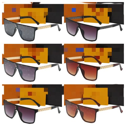 8286 Square Sunglasses with Curved One-Piece Lens, UV400, Category 4, Unisex