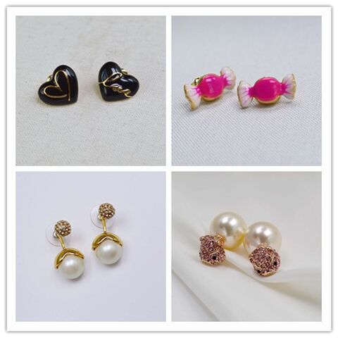 Серьги-пусеты Miya Sophia Jewelry из латуни с позолотой в минималистичном стиле, 8 моделей