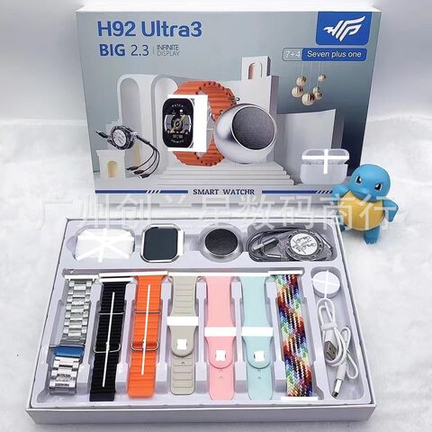 Смарт-часы H92 Ultra3 с Bluetooth-звонками, экран 2,02", 300 мА·ч, пульсометр, корпус из алюминия
