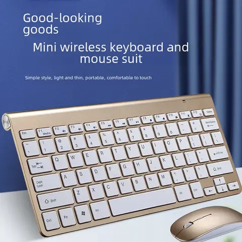 198I 908B quiet wireless keyboard and mouse combo, 2.4 GHz / Bluetooth, 1600 dpi, compact