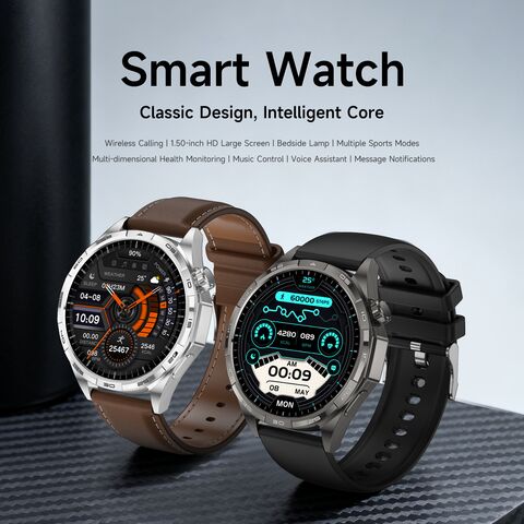 Смарт-часы Lokmat Watch 6 Pro, круглый экран TFT 1,5″, Bluetooth-звонки, пульсометр, SpO2