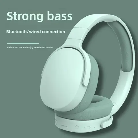 Bluetooth-гарнитура P2961, накладная, складная, для игр, шумоподавление