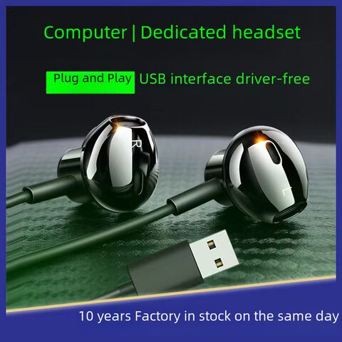 Игровая проводная гарнитура YF-01 USB для ПК, вкладыши с микрофоном