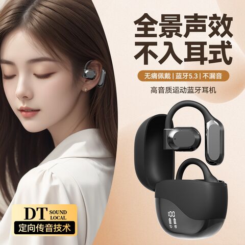 Ear-Hook Bone Conduction TWS Earbuds with AI Translation, IPX5 Water Resistance