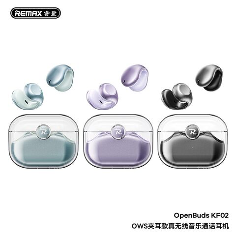 Беспроводные TWS-наушники REMAX OpenBuds KF02, ушные клипсы OWS, шумоподавление ENC, влагозащита, Bluetooth 5.4
