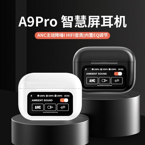 Наушники Bluetooth A9pro, ИИ-перевод в реальном времени, ANC/ENC, низкая задержка
