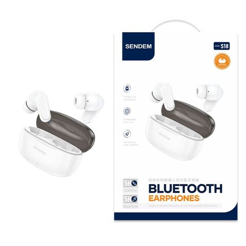 TWS-наушники S18 с прозрачным кейсом, шумоподавление, Bluetooth 5.4, увеличенное время работы