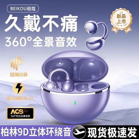 Ear Clip Headphones H23Pro, Wireless, Bone Conduction, for Sports