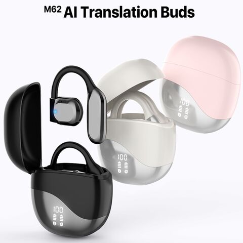 Открытые беспроводные Bluetooth-наушники с функцией AI-перевода речи, до 9 часов работы