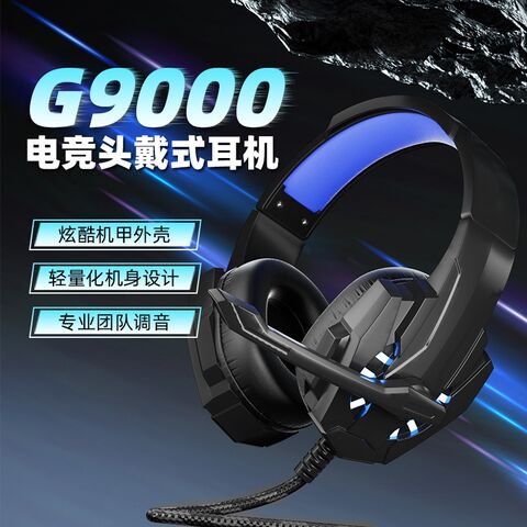 Игровая гарнитура G9000 накладного типа с RGB-подсветкой, проводная, с микрофоном