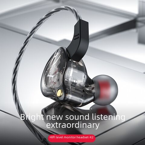 Проводные наушники-вкладыши X2 Hi-Fi с усиленным басом и микрофоном
