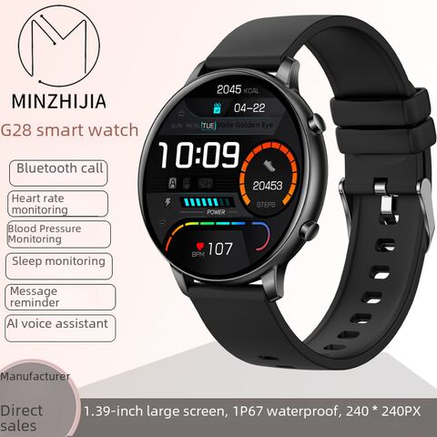 Смарт-часы G28 женские, Bluetooth-звонки, мониторинг пульса и давления, экран 1,39″