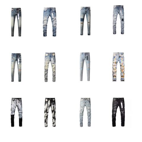 Джинсы PUR Skinny Pants мужские зауженные синие, американский стиль, эластичные