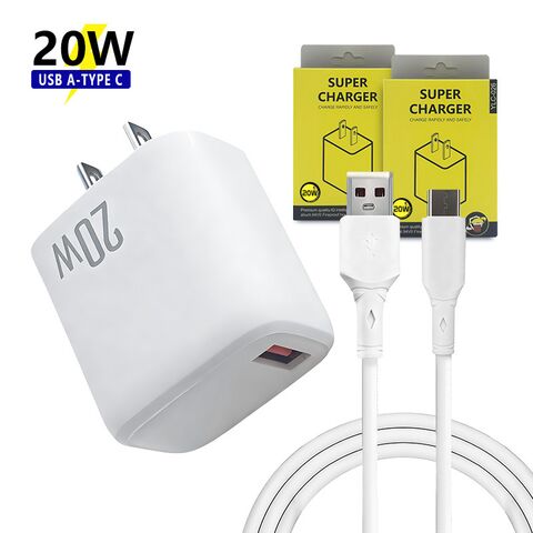 Зарядное устройство wonderphon 20 Вт PD с кабелем USB-A для iPhone