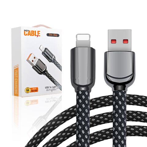 Кабель для зарядки wonderphon USB — Lightning (8-pin), 1 м, быстрая зарядка 6 А, для iPhone