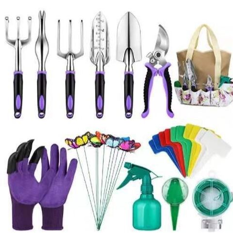 Jinxi Garden Tool Set, 13 Pieces, Green