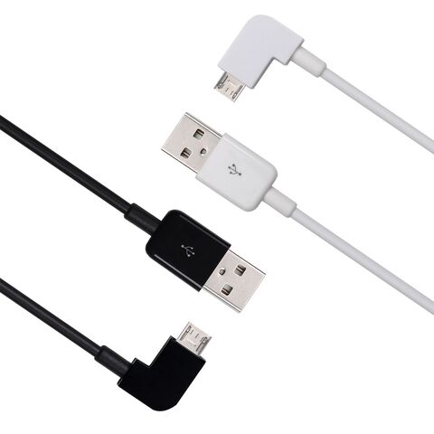 Угловой кабель Micro USB 90°, зарядка и синхронизация, для Samsung, Xiaomi, Huawei, HTC