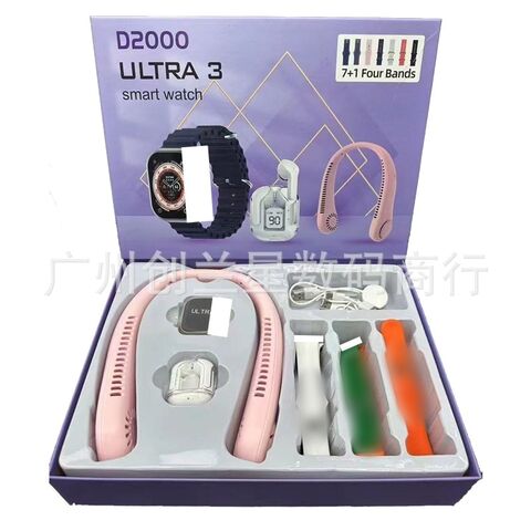 Смарт-часы D2000 Ultra3 с Bluetooth-наушниками, пульсометром и SpO2