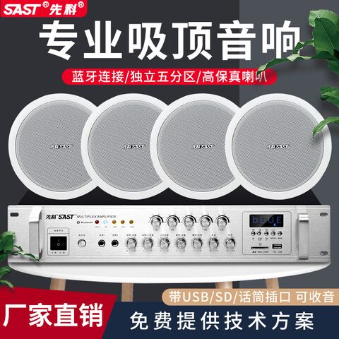 Потолочная акустическая система Xianke SA-1 с Bluetooth-усилителем, комплект