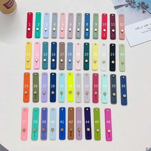 Kabizoo Finger Strap Phone Grip Stand, TPU+PC, Foldable Push-Pull