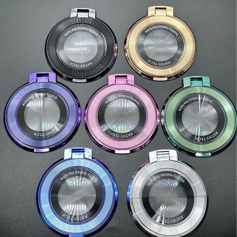 Magnetic Phone Ring Holder Plate with CD Pattern, for Wireless Charging, Foldable