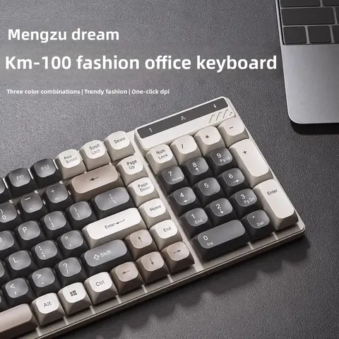 Комплект клавиатура и мышь Mengzu, проводной, с механическим откликом, для игр