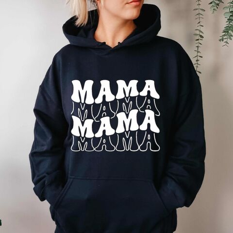 Худи Hook On You с минималистичным принтом «Mama», свободный крой, женское, полиэстер, XS–XXXL