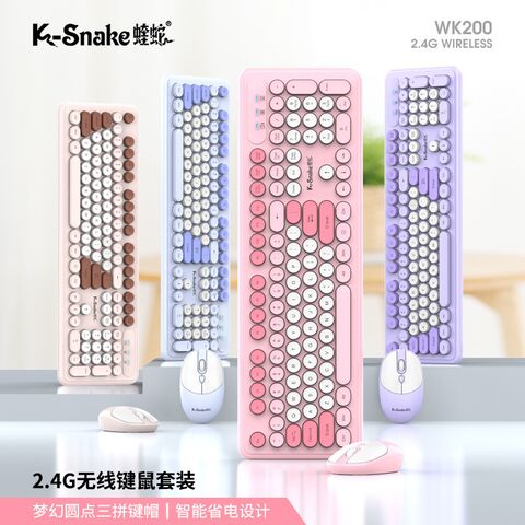 Комплект клавиатура и мышь Viper WK200, беспроводной 2,4 ГГц, бесшумный, для офиса