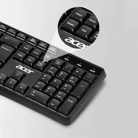 Комплект клавиатура и мышь Acer OCC341, проводной, USB, для офиса