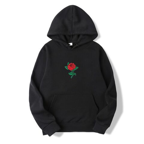 Men's Harajuku Style Hoodie, Round Neck, Loose Fit, Patch Pockets
