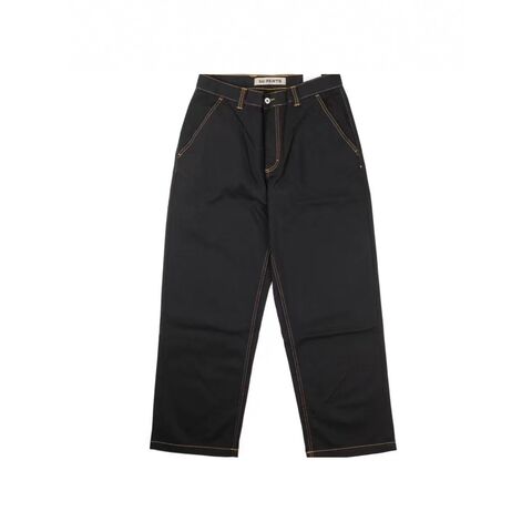 Aiyiji Men's Straight Jeans, Mid Rise, Black
