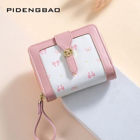 Женский кошелёк Pidengbao с бантом, корейский стиль, большая вместимость