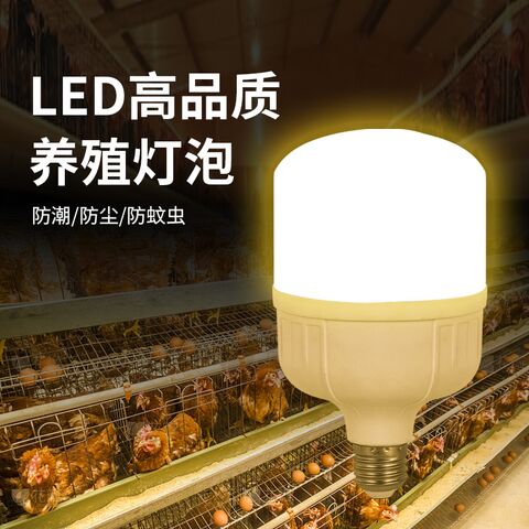 Светодиодная лампа Sinyadi для птицефермы (куры, утки), E27, 5–50 Вт, IP55