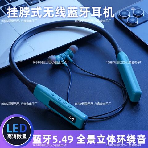 Спортивные Bluetooth-наушники EOR Y01, крепление на шею, дисплей заряда, Bluetooth 5.0, до 8+ часов работы