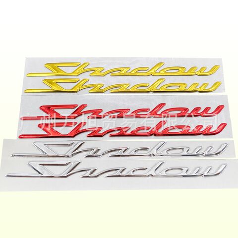 3D-наклейка на бак Yanyun для Honda Shadow 1100/VT1100C/VT500C/750, пара, серебристый/красный/золотистый