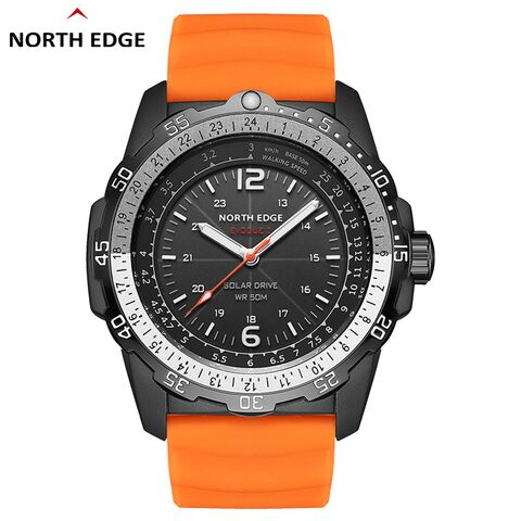 Часы наручные NORTH EDGE EVOQUE 2 кварцевые, солнечная батарея, водозащита 50 м, 46 мм